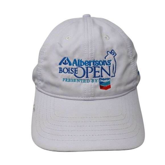 Albertson's Boise Open Presented by Chevron Slideback Hat White OS Polyester - Picture 1 of 9